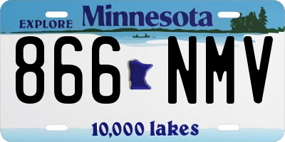 MN license plate 866NMV