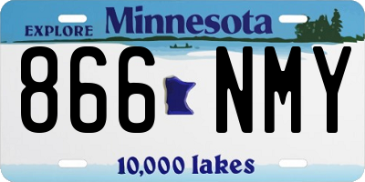 MN license plate 866NMY
