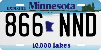 MN license plate 866NND
