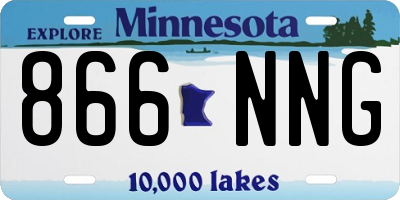 MN license plate 866NNG