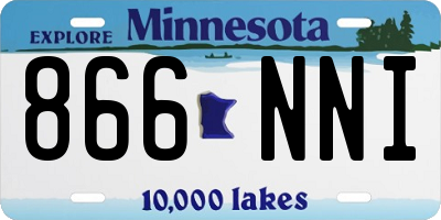 MN license plate 866NNI