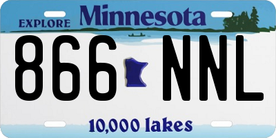 MN license plate 866NNL