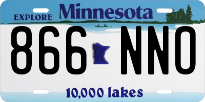 MN license plate 866NNO