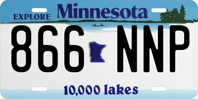 MN license plate 866NNP