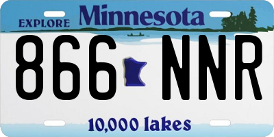 MN license plate 866NNR