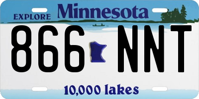MN license plate 866NNT