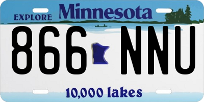 MN license plate 866NNU