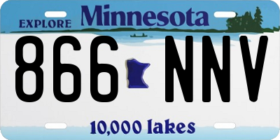 MN license plate 866NNV