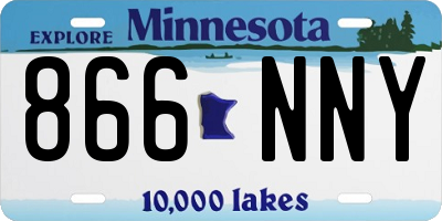 MN license plate 866NNY