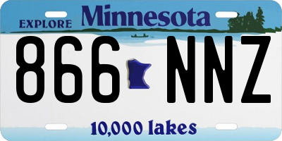 MN license plate 866NNZ