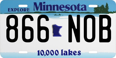 MN license plate 866NOB