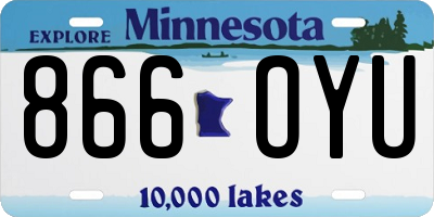 MN license plate 866OYU