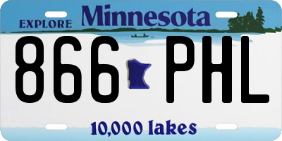MN license plate 866PHL