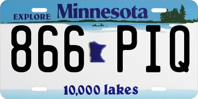 MN license plate 866PIQ