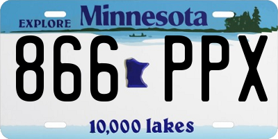 MN license plate 866PPX