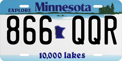 MN license plate 866QQR