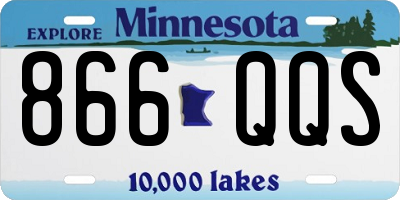 MN license plate 866QQS