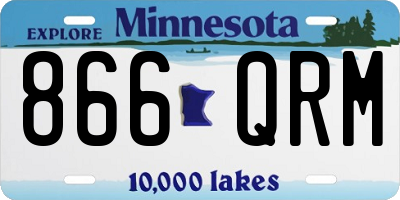 MN license plate 866QRM