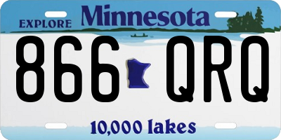 MN license plate 866QRQ