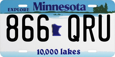 MN license plate 866QRU