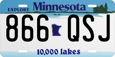 MN license plate 866QSJ