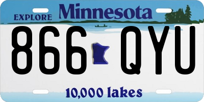 MN license plate 866QYU