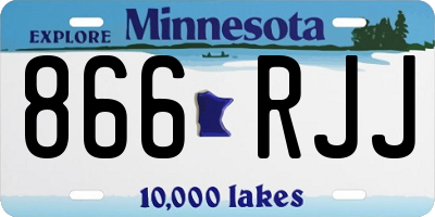 MN license plate 866RJJ