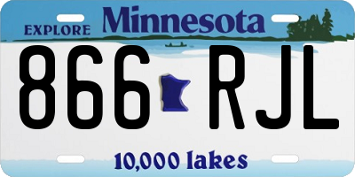 MN license plate 866RJL