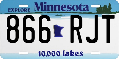 MN license plate 866RJT