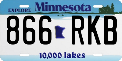 MN license plate 866RKB