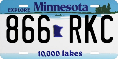 MN license plate 866RKC