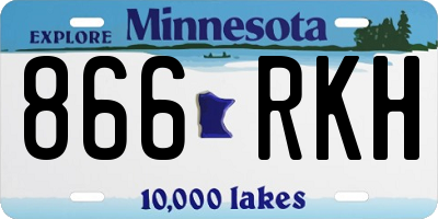 MN license plate 866RKH