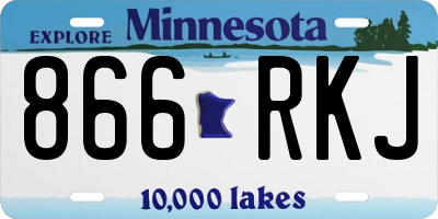 MN license plate 866RKJ