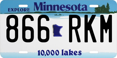 MN license plate 866RKM