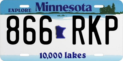 MN license plate 866RKP