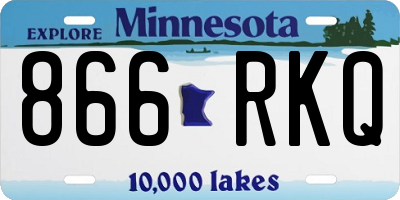 MN license plate 866RKQ