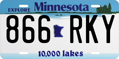 MN license plate 866RKY