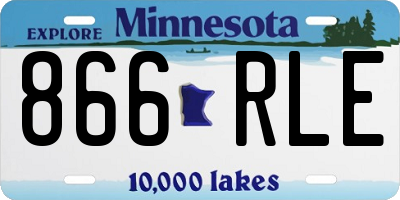 MN license plate 866RLE