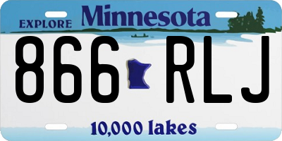 MN license plate 866RLJ