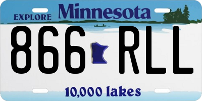 MN license plate 866RLL