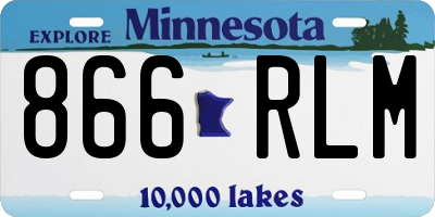 MN license plate 866RLM