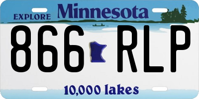 MN license plate 866RLP