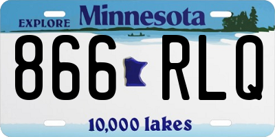 MN license plate 866RLQ