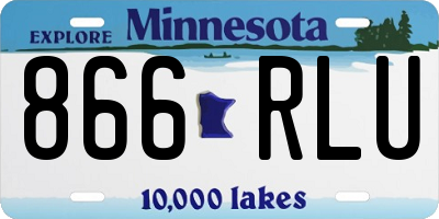 MN license plate 866RLU