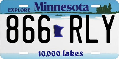 MN license plate 866RLY