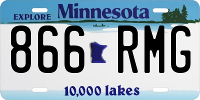MN license plate 866RMG