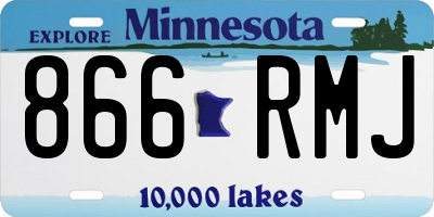 MN license plate 866RMJ