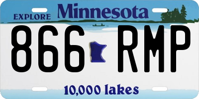 MN license plate 866RMP