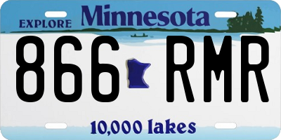 MN license plate 866RMR