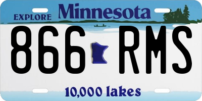 MN license plate 866RMS